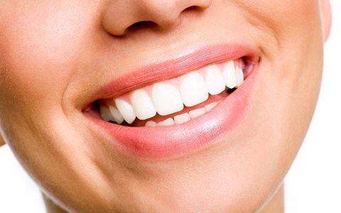 Close-up of healthy smile after periodontal disease treatment in Corte Madera