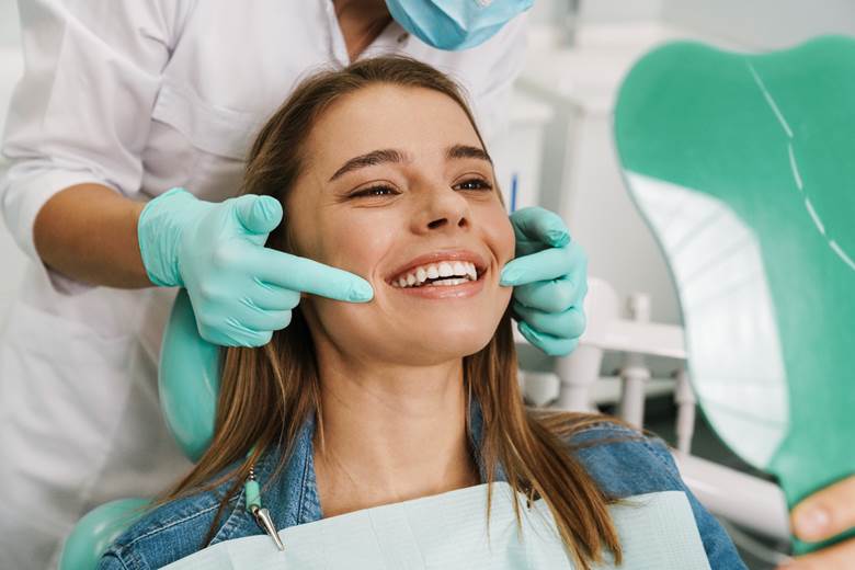 a patient receiving tooth-colored fillings in Corte Madera